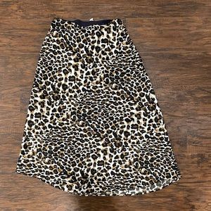 Midi Express Cheetah Print Skirt